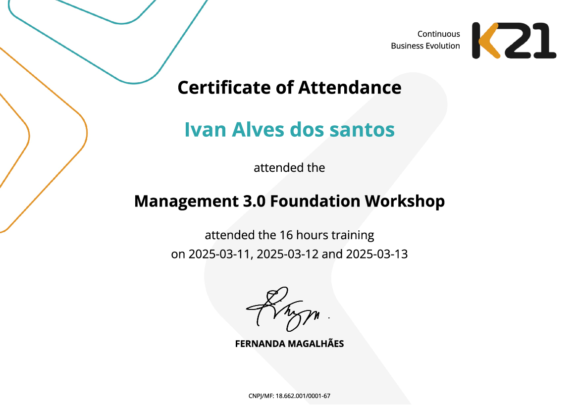 Certificado K21